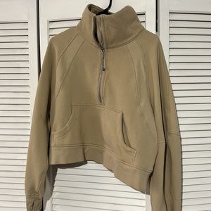 Lululemon Scuba oversized Funnel Neck Half Zip- Trench